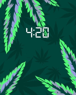 4: 20: Cannabis Review Book to Track and Rate Marijuana * Skull and Weed Pattern by Squad, Cannabis